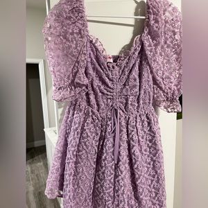 BuddyLove Colby Puff Sleeve Mini Dress Size Small